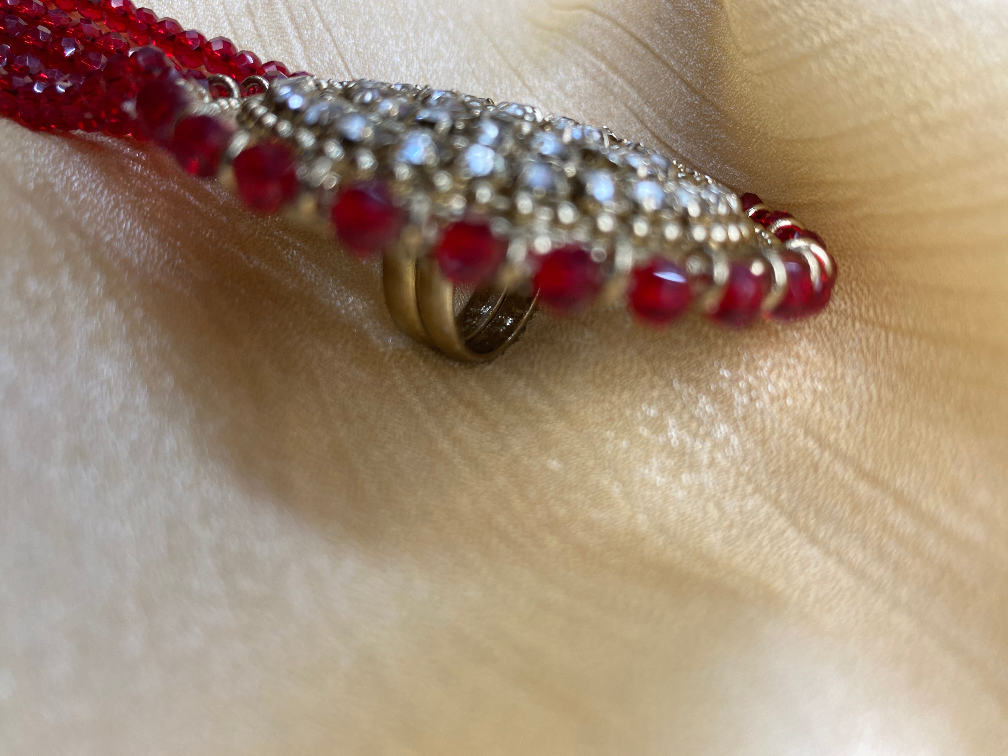 Red Bracelet with Ring