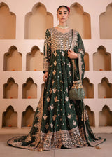 Original 3 piece Haseens Official Rani | Pakistani Green Bridal Wear Canada