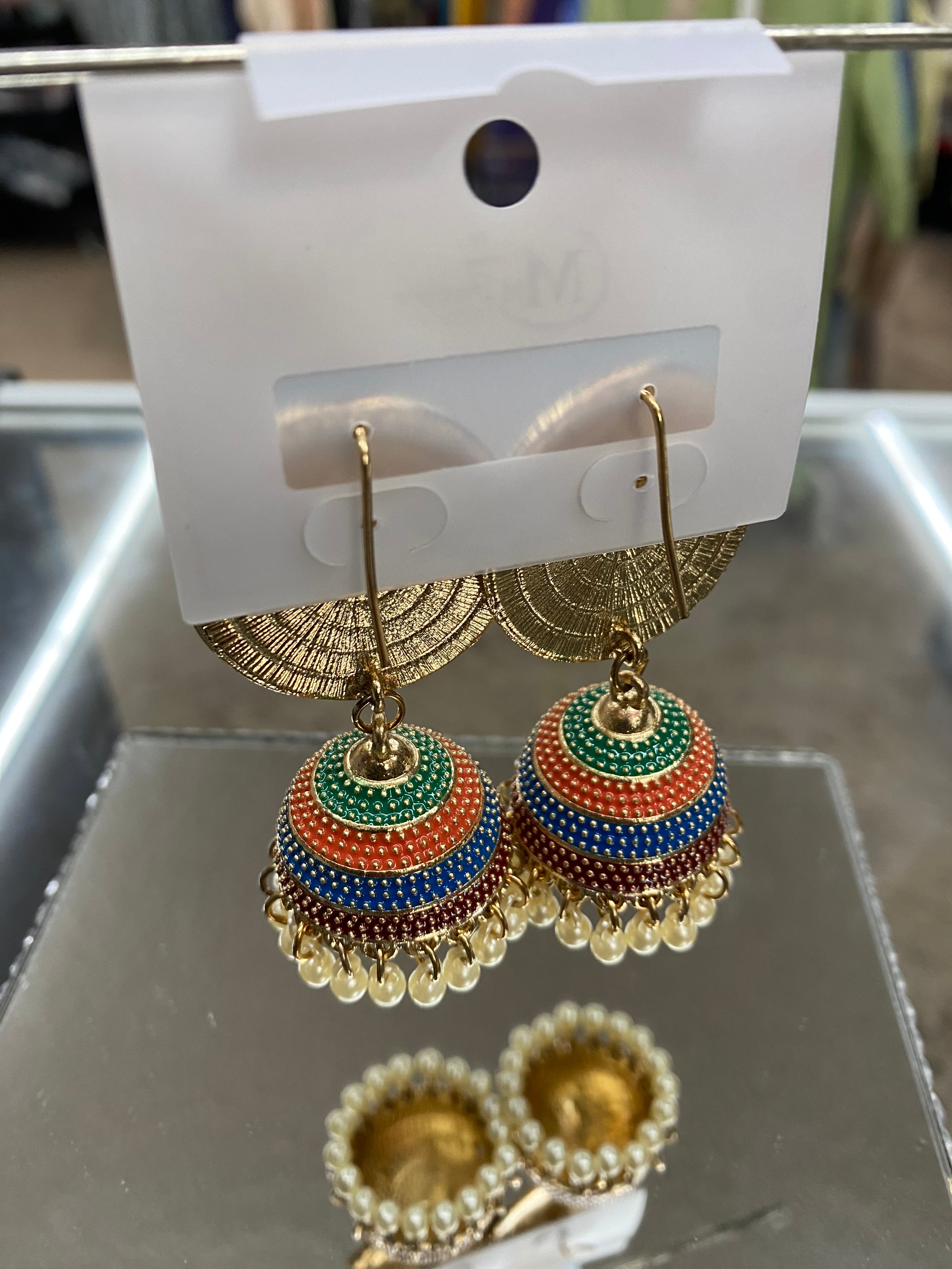 Multi-Color Jhumkas