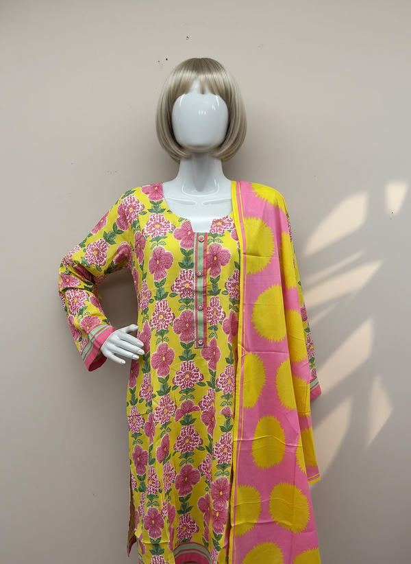 Alkaram Silver Lawn 2 Piece Outfit | Stitched by Maryam Qasim Boutique