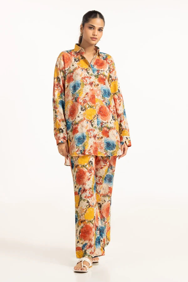 Lawn Printed Co-Ord Set | Gul Ahmed by ideas