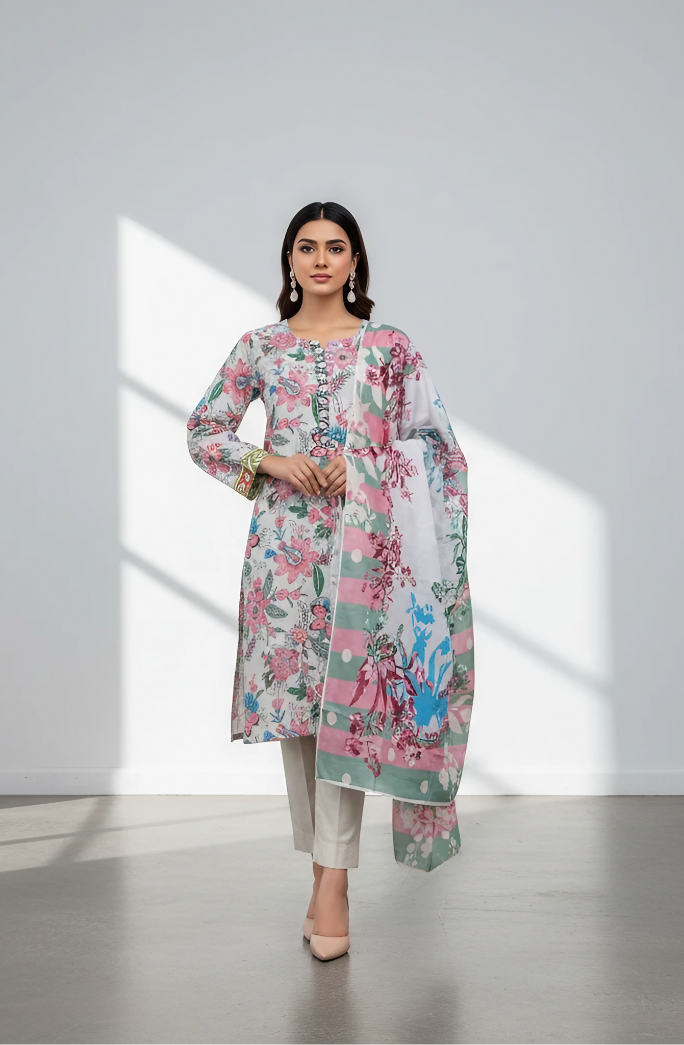 3 Pcs Lawn Printed Suit for Women