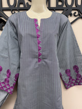 2-Piece Embroidered Cotton Outfit – Alkaram Studio