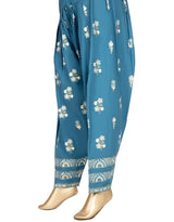 Original J. Cadet Blue Lawn Shalwar | Stylish Pancha Button Design