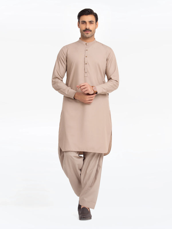 Edenrobe Men's Light Olive Kurta Shalwar