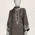 J. Black Liminal Embroidered 2-Piece Stitched Suit with Azaar Pants