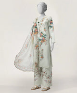 J. Grey Lawn Digital Printed 3-Piece Stitched Suit with Azaar