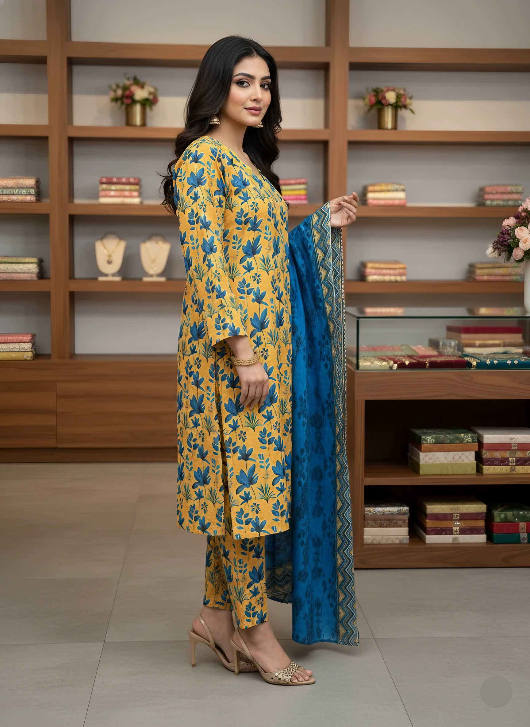 3 Piece Lawn Printed Suit for Women