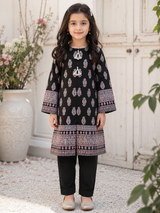 Baby Choice black embroidered girls cotton 2 piece suit with matching trousers in Canada