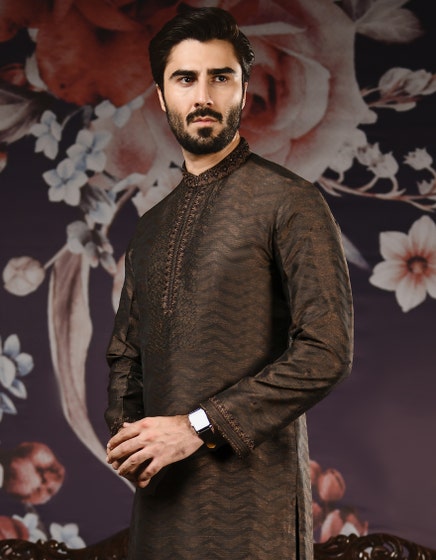 J. DULL COPPER JAMAWAR SPECIAL KURTA