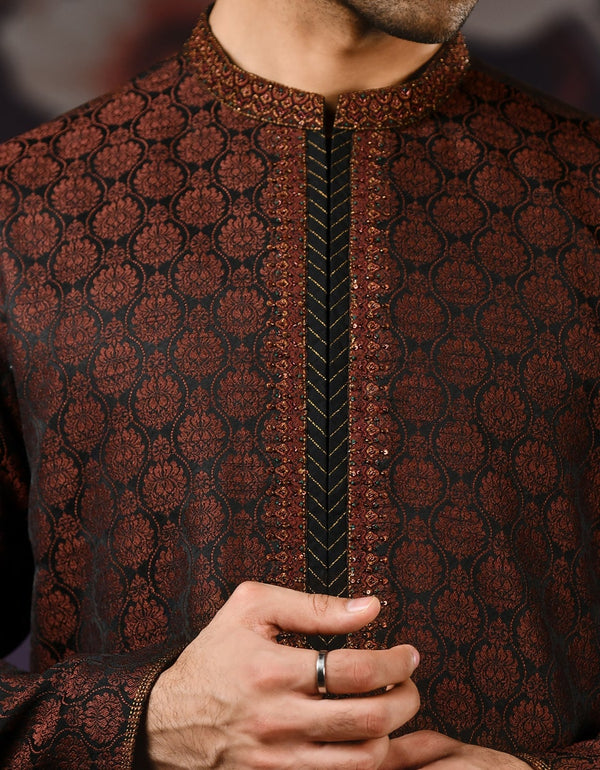 J. BLACK-RUST JAMAWAR SPECIAL KURTA