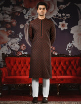 J. BLACK-RUST JAMAWAR SPECIAL KURTA