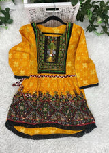 Lilen Embroidered Peplum Kurti