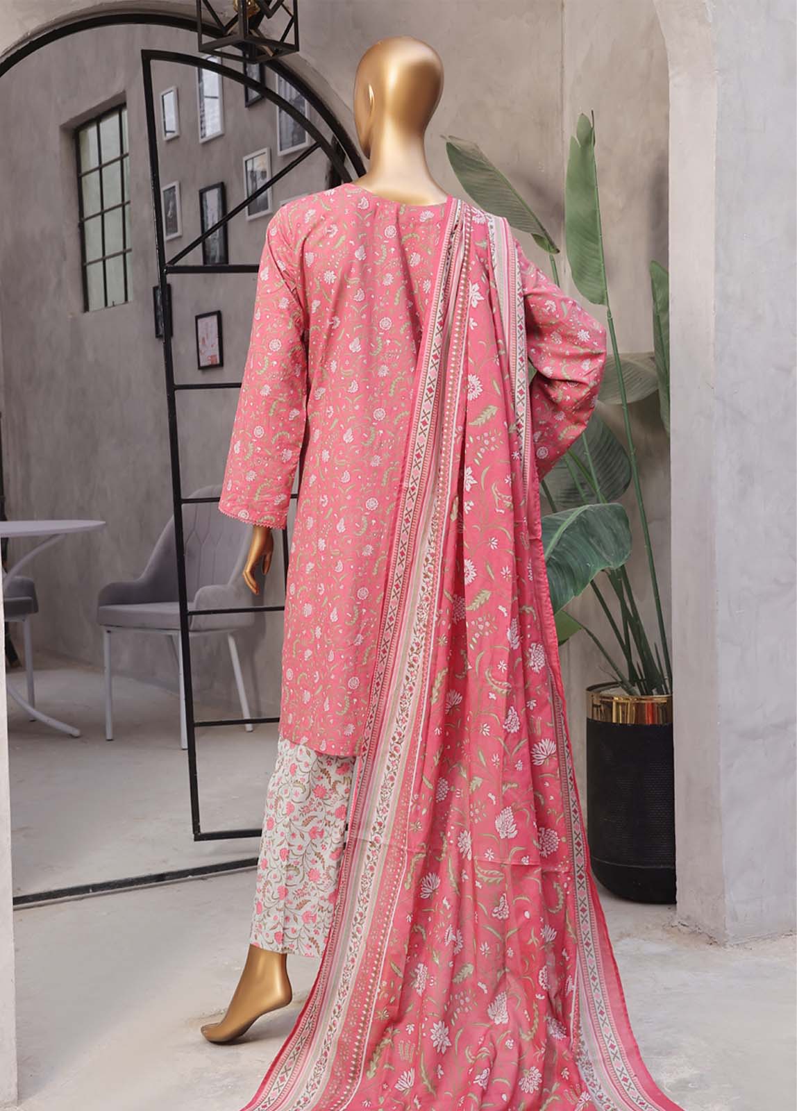 3-Piece Stitched Original Bin Saeed Lawn Suit