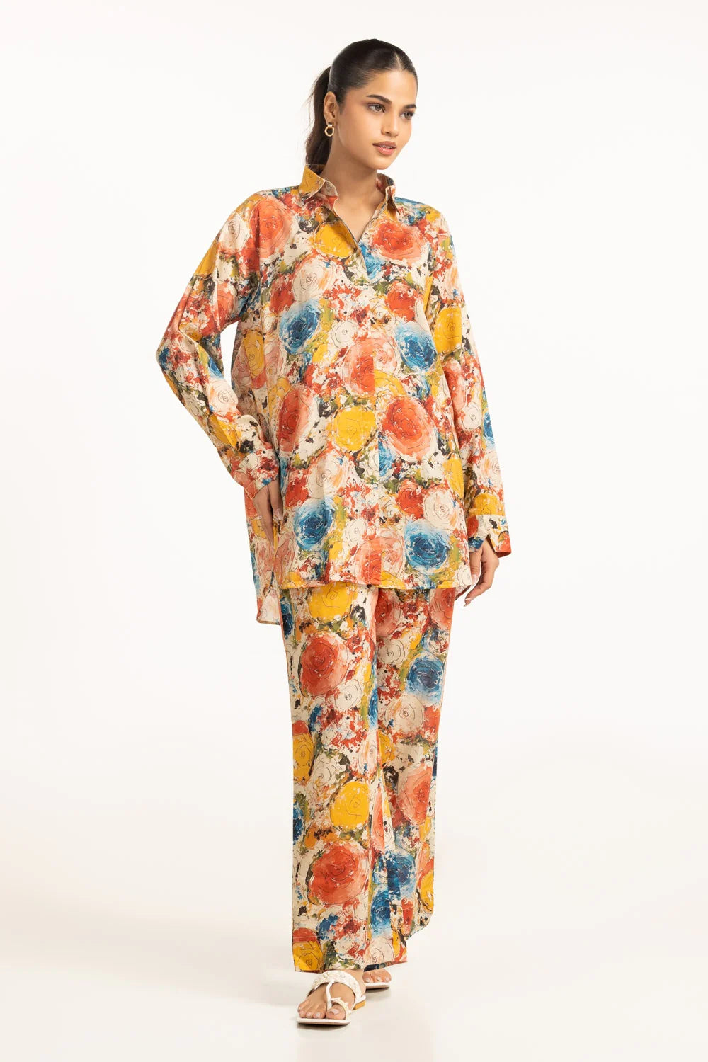 2 pcs Lawn Printed Co-Ord Set by Ideas