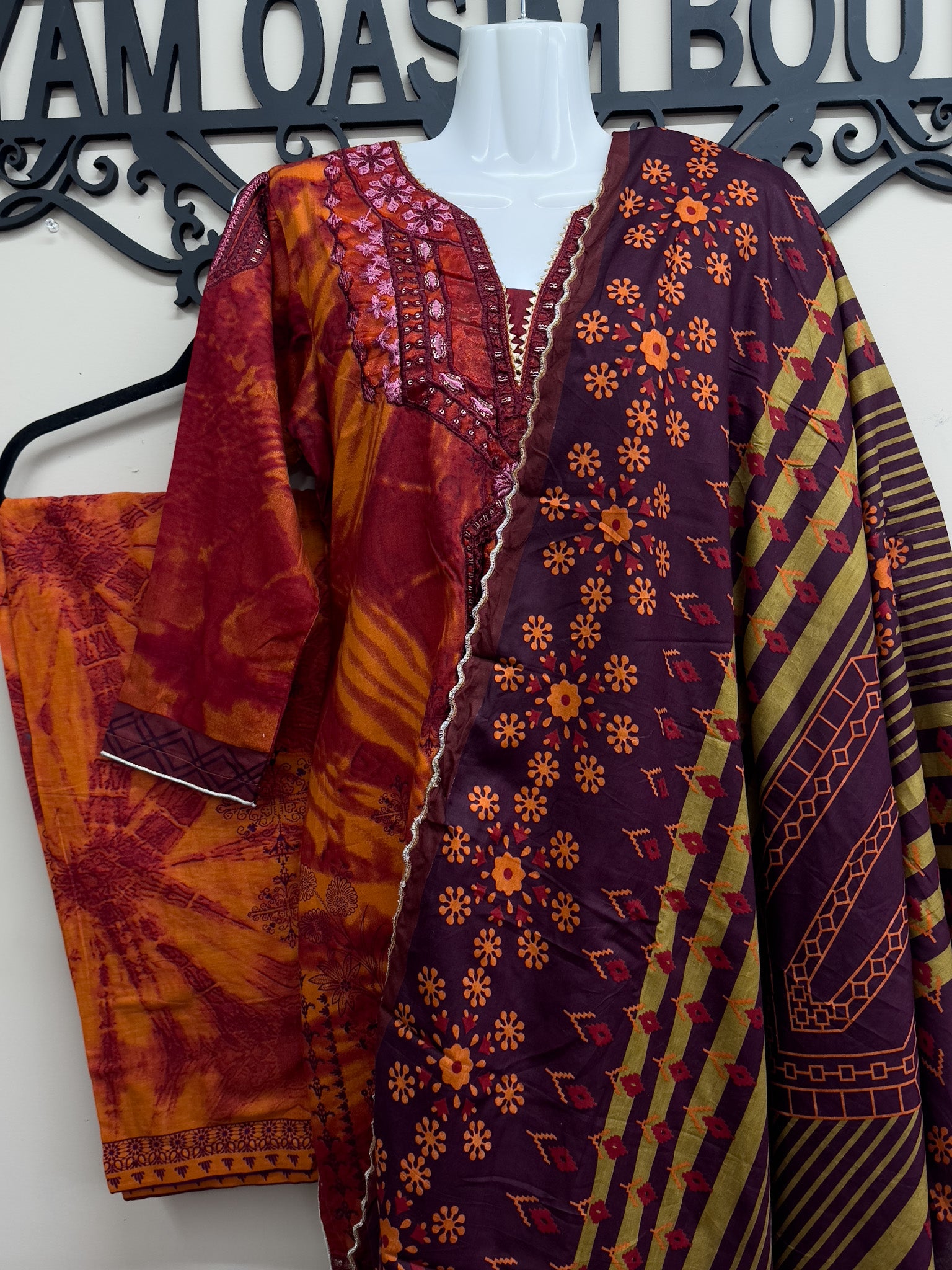 Cotton Printed 3-Piece Shalwar Kameez
