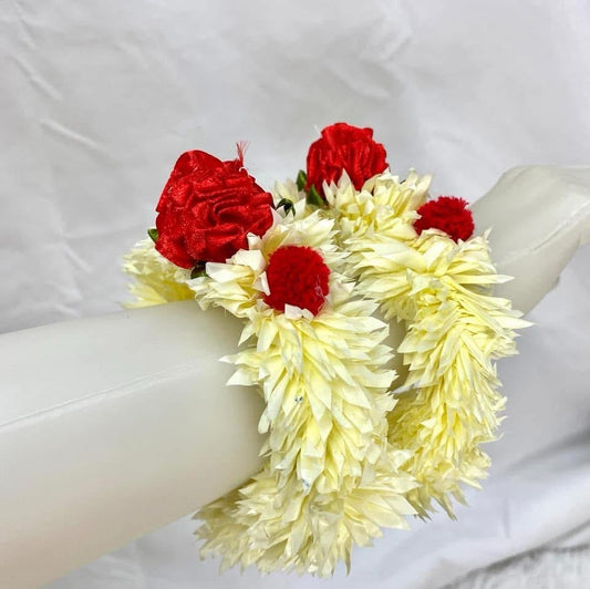 Red Gajra Bracelets Set of 2 *