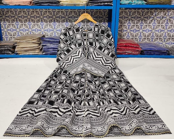 Beautiful Lawn Print Long Dress