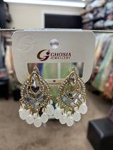 Kundan Jhumka with Moti Pearls