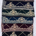 Elegant 9000 Micro Velvet Embroidered Shawl - Multiple Colours!