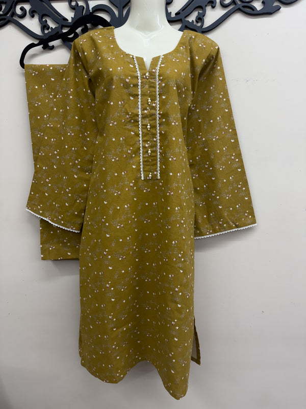 2-Piece Khaddar Printed Outfit