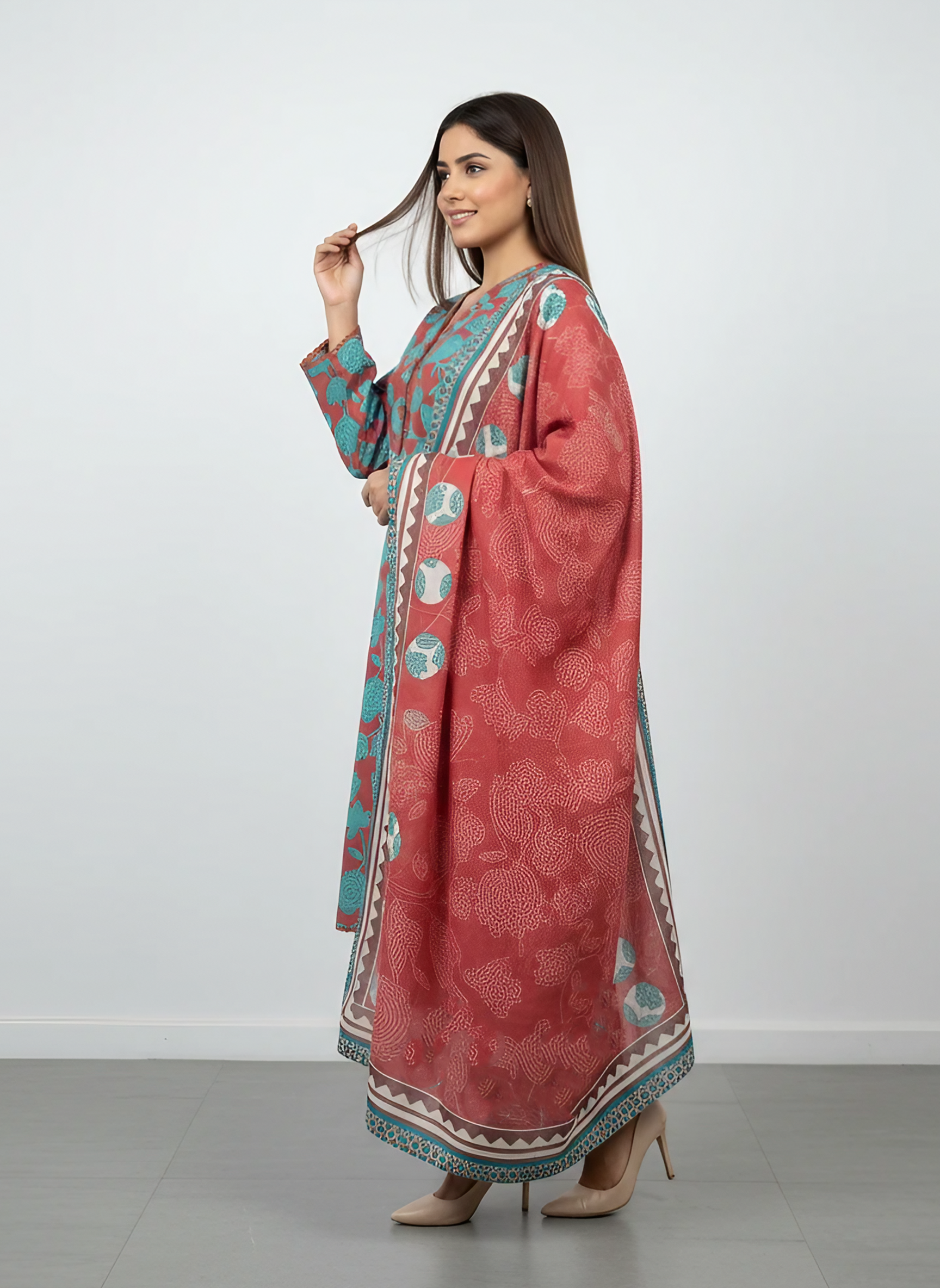 3 Pcs Lawn Printed Suit for Women – Summer