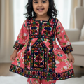 Kids Embroidered Cotton Dress Set