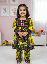 Cute Baby Girl Cotton Suit – Embroidered 2-Piece Outfit