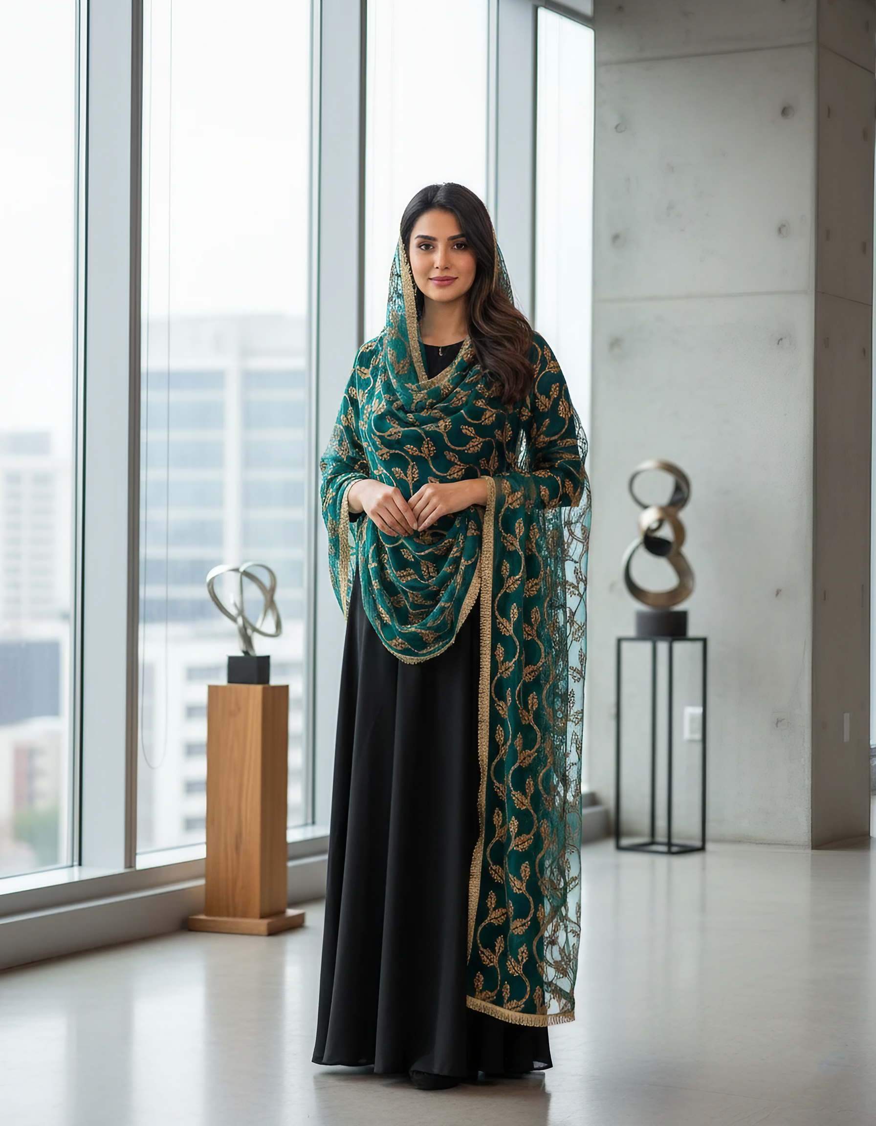 Embroidered Fancy Net Dupatta