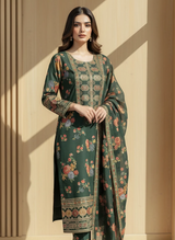Most Demanded Green Silk 3-Piece Outfit – Karina Style