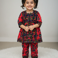 Soft Cotton Embroidered Dress Set for Girls