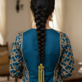 Elegant Gold Tone Chain Tassel Paranda Hair Accessory