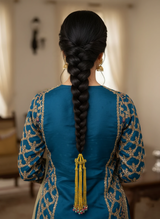 Elegant Gold Tone Chain Tassel Paranda Hair Accessory