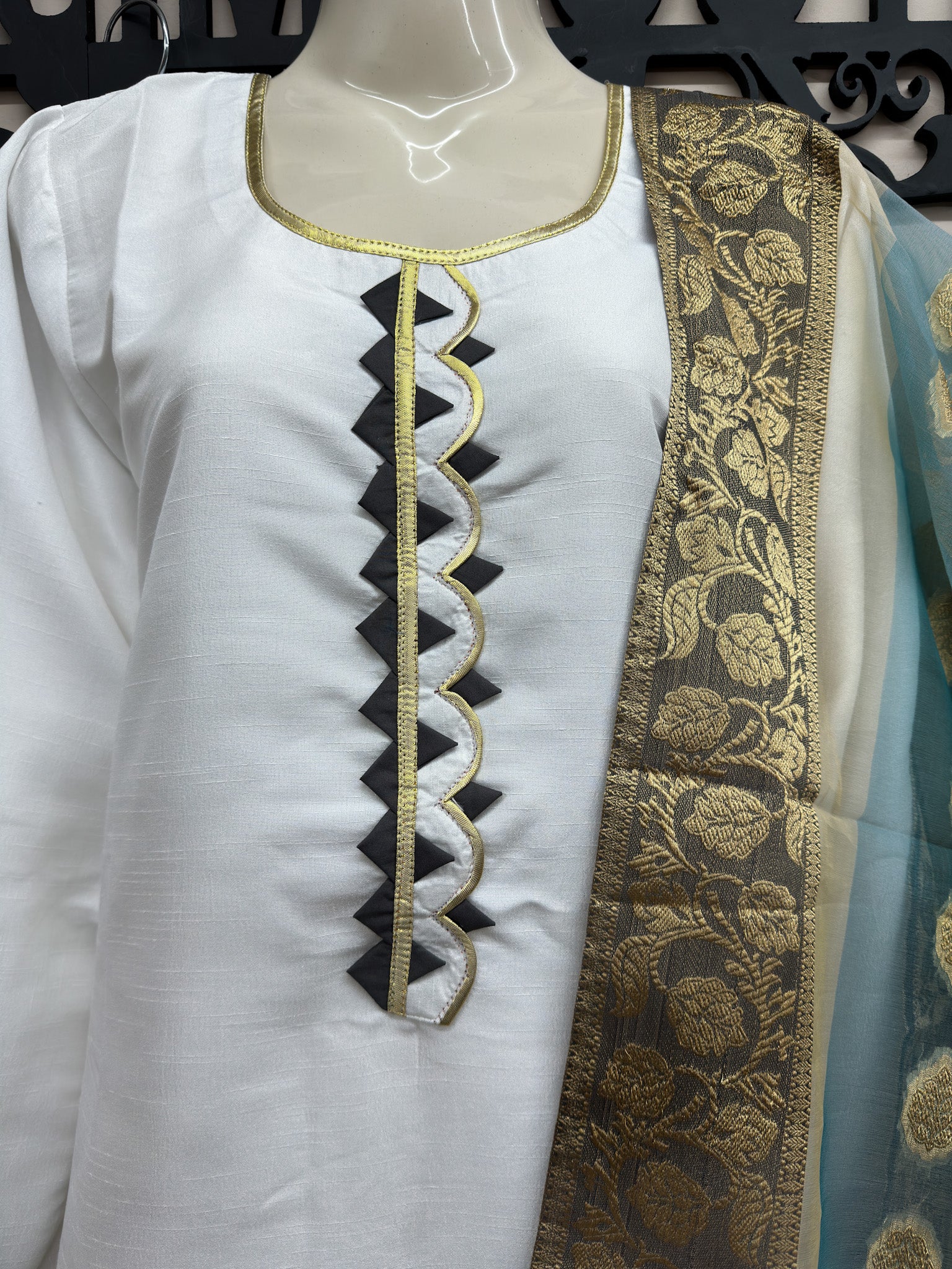 Mesori Cotton 3-Piece Outfit (White)