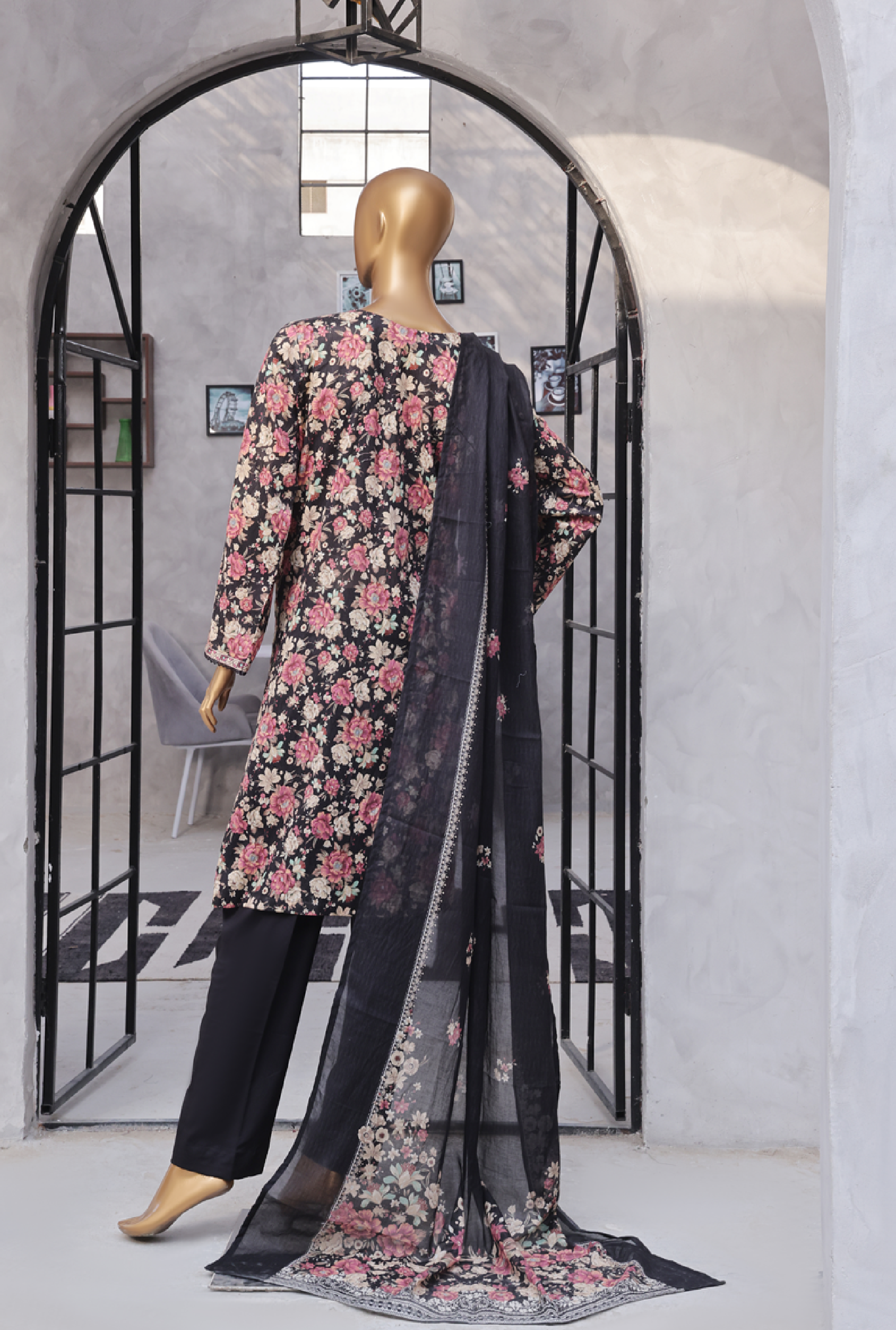 Bin Saeed – 3-Piece Multicolor Printed Lawn Stitched