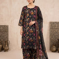 Black Multicolor Chiken Kari Embroidered Lawn 3 Piece wear