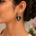 Pakistani Black leaf drop earrings for women in canada