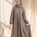 Classic Edition Pleated Abaya with Button Style