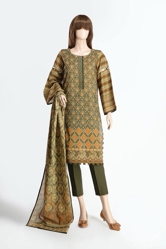 Lawn 3-PC Suit by SAYA *