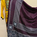 Traditional Sindhi Ajrak on Linen Cloth