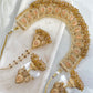 Stunning Jhumka Drop Pearl Set (Beige)
