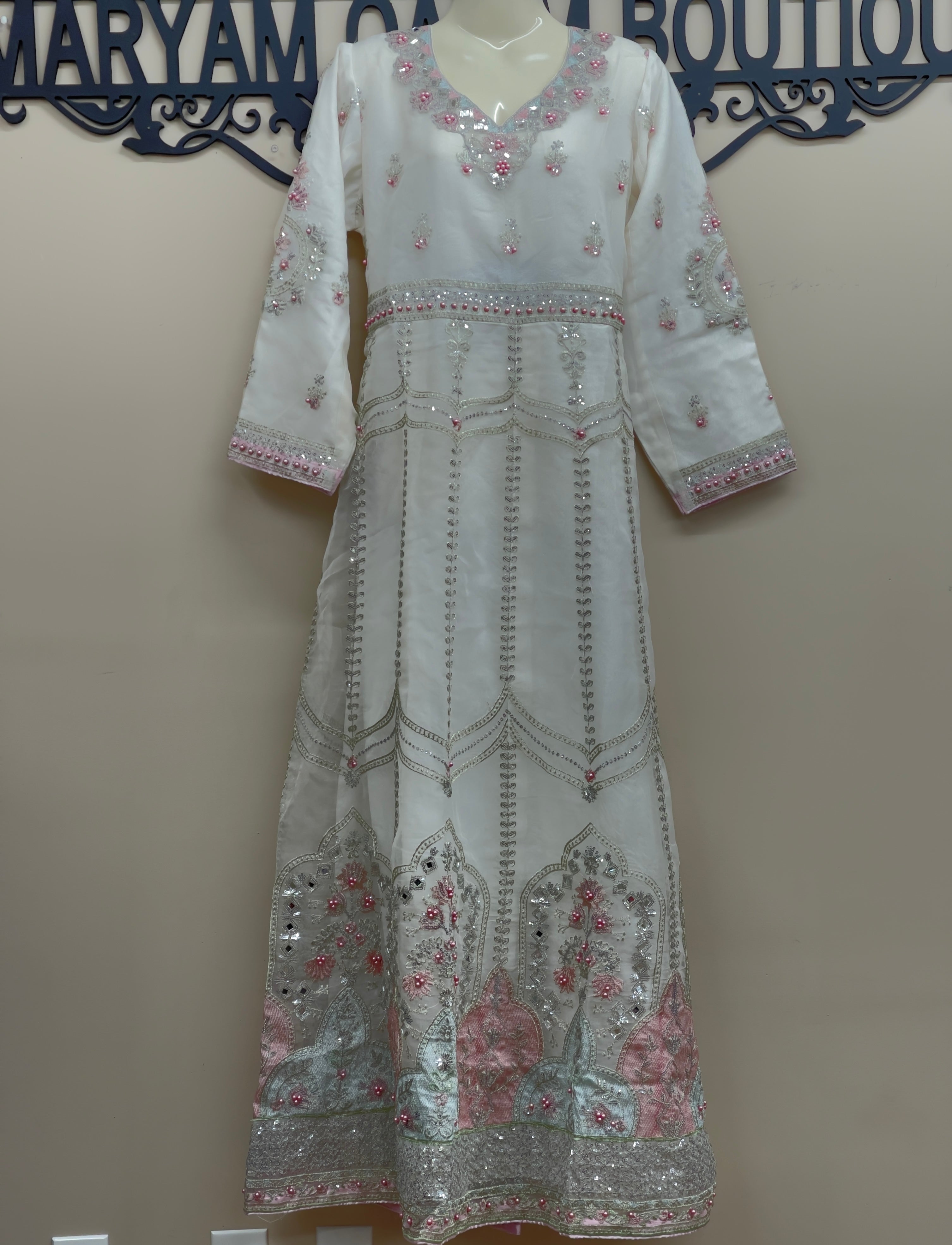 Organza Full 3-Piece maxi/long dress