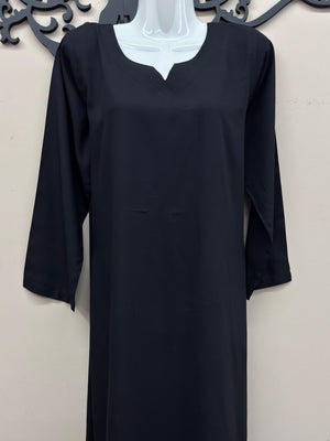 Elegant jet black linen 2 piece outfit for women in Canada