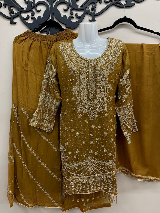 Beautiful 3-Piece Gharara