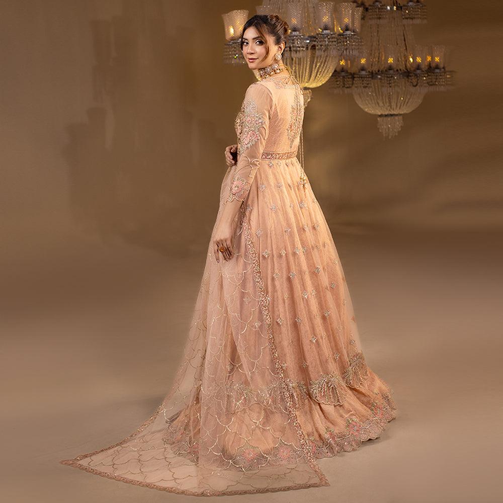 Zahra Rubab - Handcrafted Embroidered Luxury 3-piece maxi/long dress/Anarkali