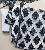 Chiffon Embroidered 3-Piece Outfit - Timeless Elegance for All Seasons