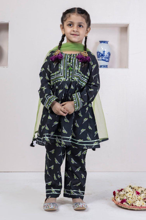 J. Kids 3-Piece Black Lawn Peplum Suit – Stitched