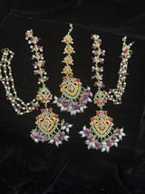 Bridal Pearl Sahara Earring & Tikka Set
