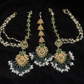 Green Stone Sahara Earring & Tikka Set