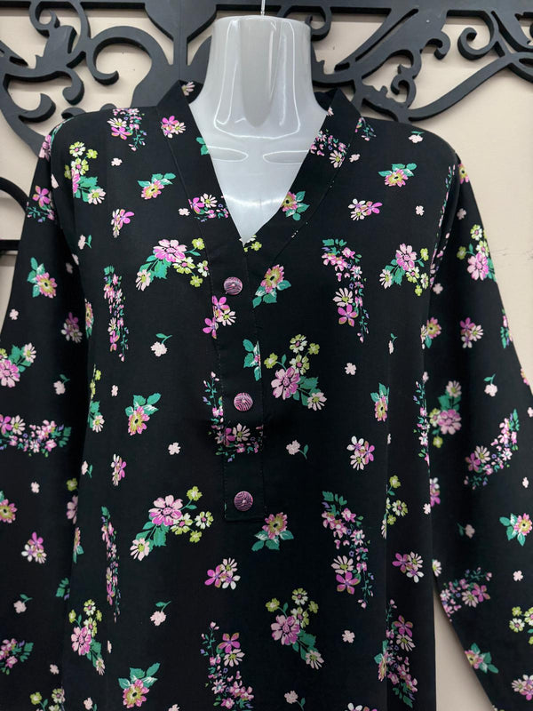 2-Piece Colorful Floral Printed Lining Casual Suit – All Season Wear | Premium Stitch & Fabric